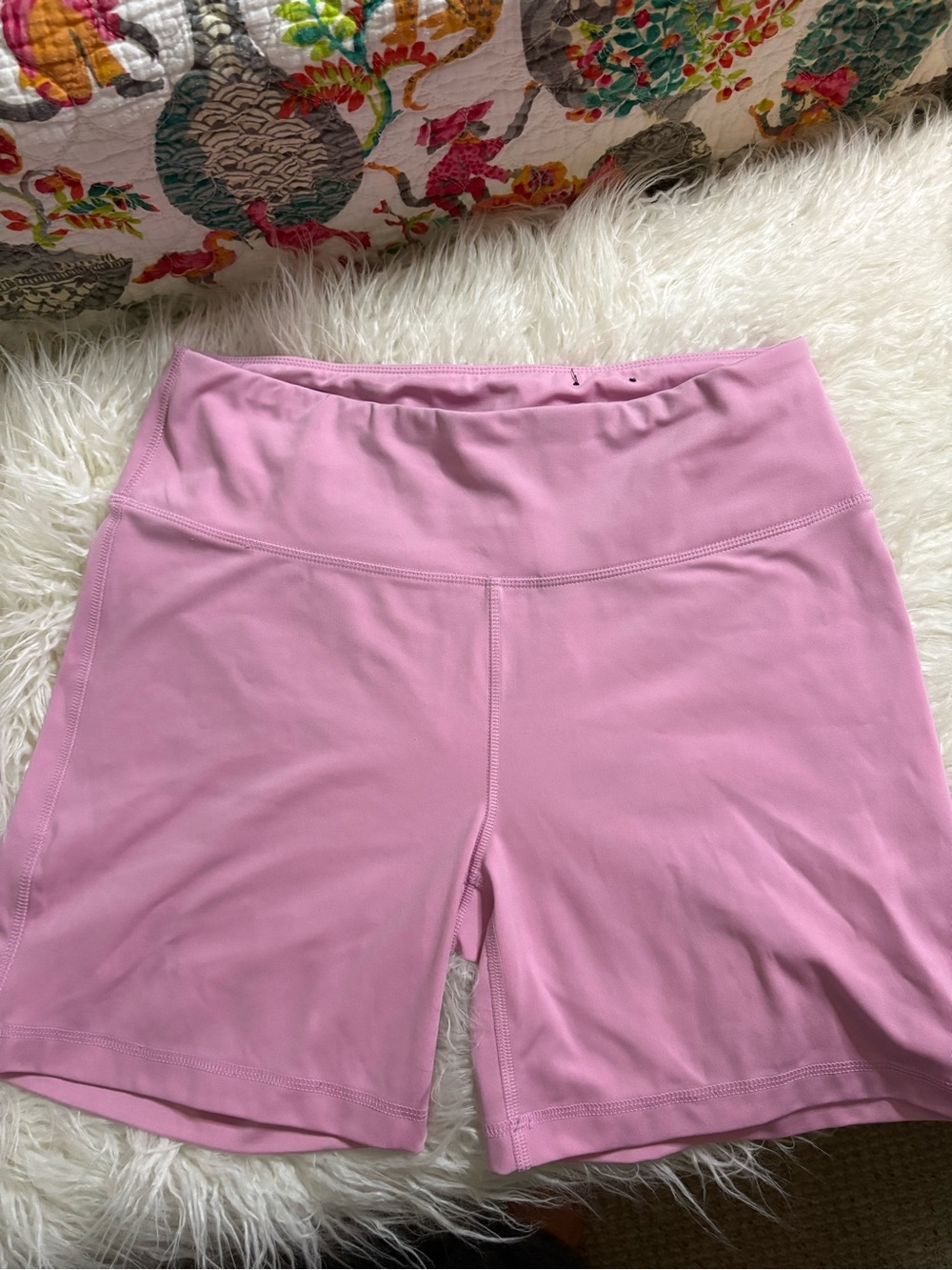 ZELOS High-Waist Pink Bike Shorts